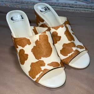 GIANNI BINI COWHIDE HEELS
